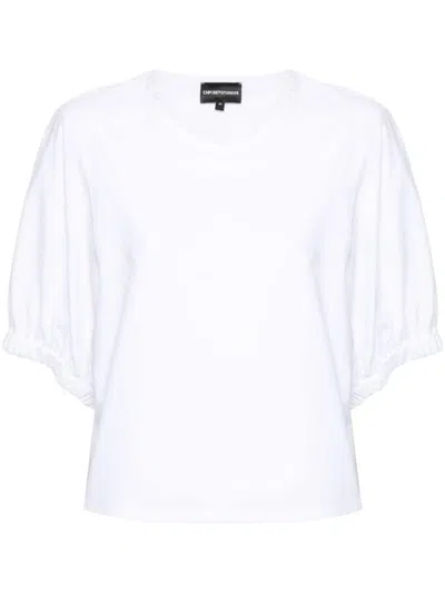 Emporio Armani Cotton Blouse In White