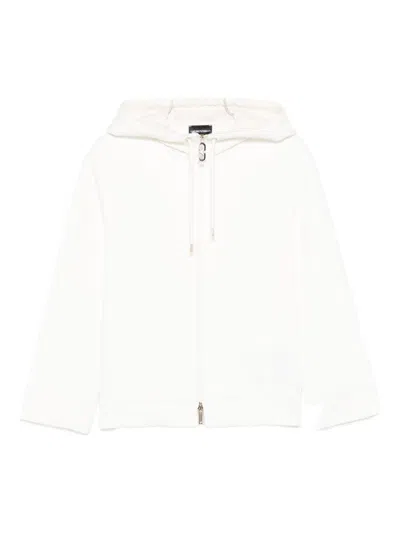 Emporio Armani Cotton Blouson Jacket In White