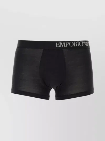 Emporio Armani Cotton Boxer Set With Multicolor Elasticated Waistband In 22120