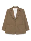 Emporio Armani Notch Lapel Single-breasted Coat With Rear Vents