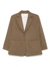 Emporio Armani Notch Lapel Single-breasted Coat With Rear Vents