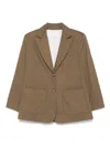 Emporio Armani Notch Lapel Single-breasted Coat With Rear Vents