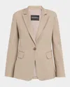 Emporio Armani Cotton Couture Single-button Blazer