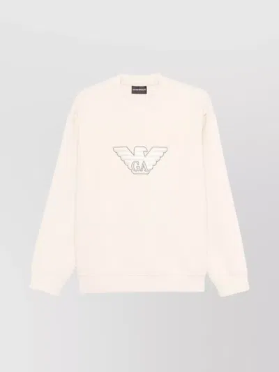 EMPORIO ARMANI COTTON CREW NECK SWEATSHIRT