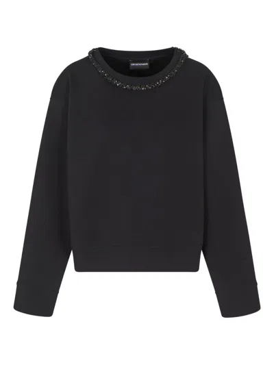 EMPORIO ARMANI EMPORIO ARMANI COTTON CREWNECK SWEATSHIRT