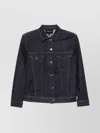 Emporio Armani Cotton Denim Jacket With Buttoned Cuffs