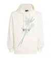 EMPORIO ARMANI COTTON DRAGONFLY HOODIE
