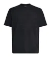 Emporio Armani Cotton Eagle T-shirt In Black
