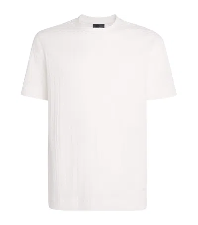EMPORIO ARMANI EMPORIO ARMANI COTTON EMBOSSED T-SHIRT