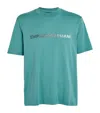 Emporio Armani Man T-shirt Turquoise Size S Cotton