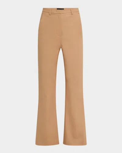 EMPORIO ARMANI COTTON FLARE TROUSERS