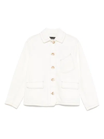 Emporio Armani Cotton Jacket In White