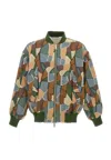 Emporio Armani Bomber In Jacquard Ricamato  Uomo In Multicolor
