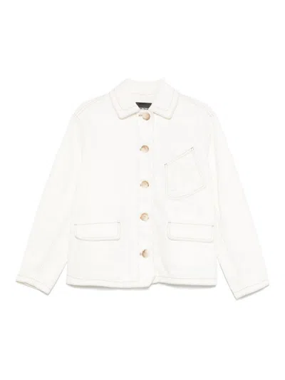 Emporio Armani Cotton Jacket In White
