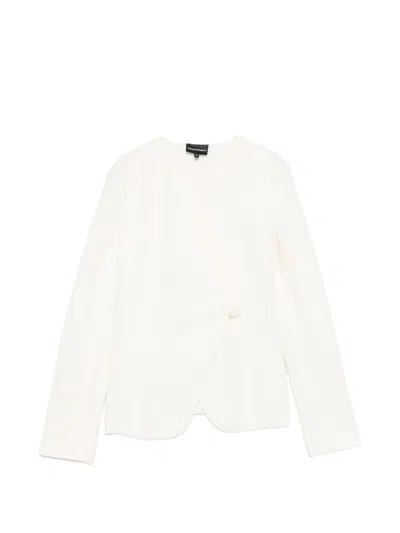 Emporio Armani Cotton Jacket In White