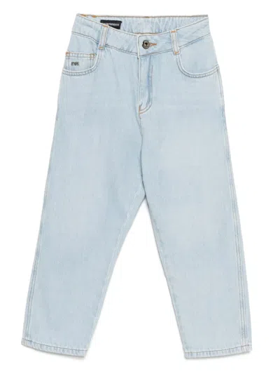 Emporio Armani Kids' Cotton Jeans In Blue