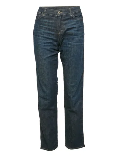 Pre-owned Emporio Armani Cotton Jeans In Blue