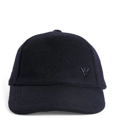 Emporio Armani Kids' Cotton Logo Cap In Black