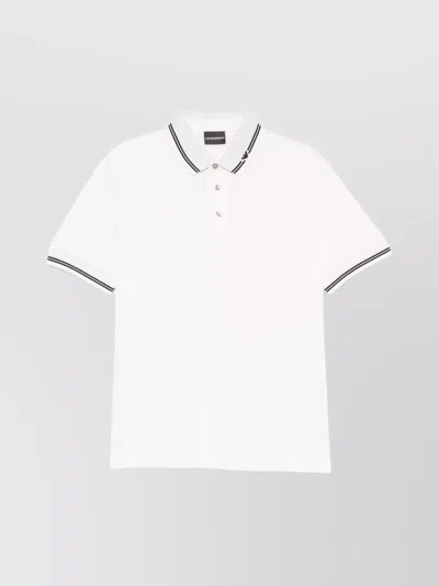 Emporio Armani Men's Polo Shirt In White