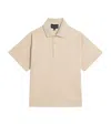 Emporio Armani Cotton Logo Polo Shirt In Brown