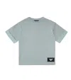 Emporio Armani Cotton Logo T-shirt In Blue