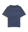 Emporio Armani Cotton Logo T-shirt In Blue