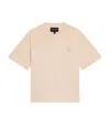 Emporio Armani Cotton Logo T-shirt In Brown