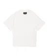 Emporio Armani Embroidered-logo T-shirt In White