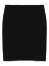 Emporio Armani Cotton Midi Skirt Back Slit