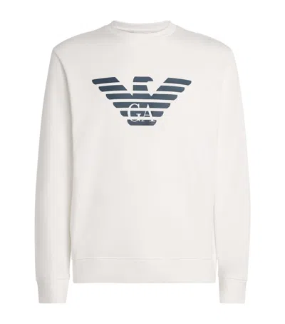 EMPORIO ARMANI COTTON-MODAL LOGO SWEATSHIRT