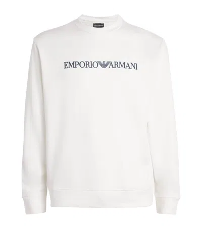EMPORIO ARMANI COTTON-MODAL LOGO SWEATSHIRT