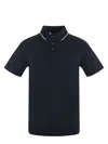 Emporio Armani Mporio Armani Ss Neck Polo Sn34 In Blue