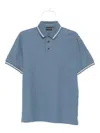 Emporio Armani Cotton Polo Shirt In Blue