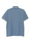 Emporio Armani Cotton Polo Shirt In Blue
