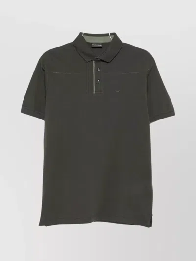 EMPORIO ARMANI COTTON POLO SHIRT LOGO