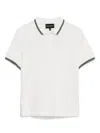 Emporio Armani Poloshirt Aus Baumwolle In White