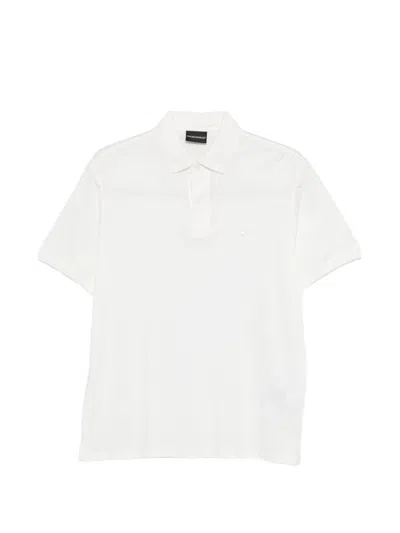 Emporio Armani Cotton Polo In White