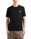 Emporio Armani Cotton Printed Box Logo Tee In Black Beauty