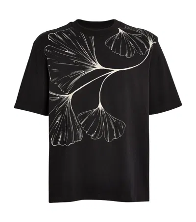 Emporio Armani Cotton Printed T-shirt In Multi