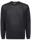 Emporio Armani Suéter Cuello Redondo - Azul