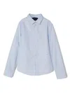 Emporio Armani Cotton Shirt In ブルー