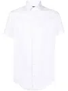 Emporio Armani Camicia Bianca In Jersey Misto Lyocell