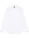Emporio Armani Casablanca Better Days Multicolor Silk Long Sleeves Shirt In White