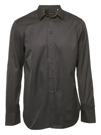 Pre-owned Emporio Armani Cotton Shirt In Black