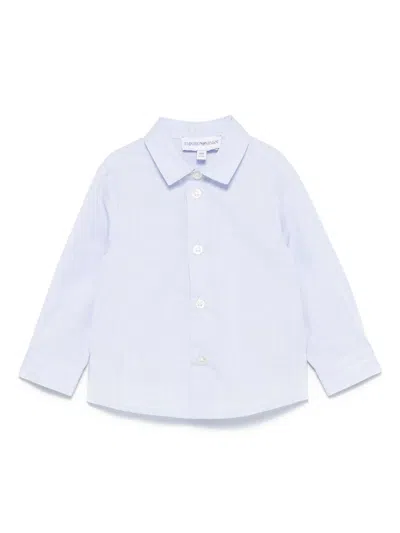 Emporio Armani Babies' Klassisches Hemd In Blau
