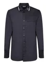 Emporio Armani Blue Logo Polo Shirt In Blue