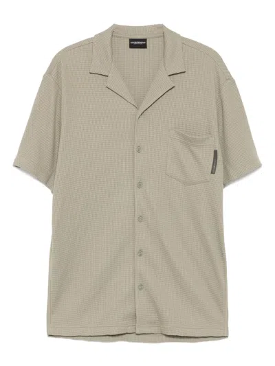Emporio Armani Cotton Shirt In Neutral
