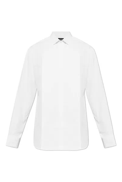 Emporio Armani Cotton Shirt In White