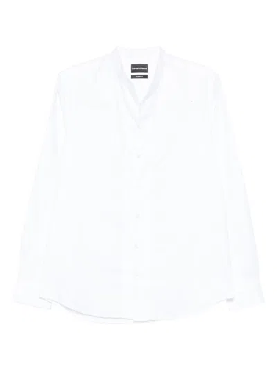 Emporio Armani Cotton Shirt In White