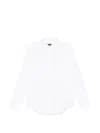 Emporio Armani Casablanca Better Days Multicolor Silk Long Sleeves Shirt In White